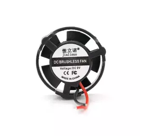 Кулер корпусний JLN2710, 27x27x10mm, 9V/0.08A/0.7W, 2-pin, під пайку, Black, OEM Кулер корпусний JLN2710, 27x27x10mm, 9V/0.08A/0.7W, 2-pin, під пайку, Black, OEM