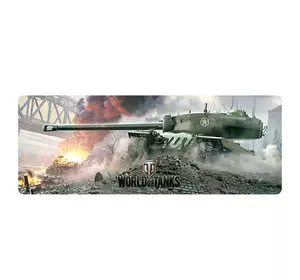 Килимок 300*700 тканинний World of Tanks-80, товщина 2 мм, OEM