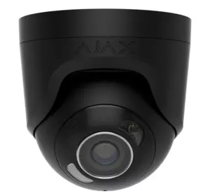 5 Mp IP охоронна відеокамера з гібридним підсвічуванням Ajax TurretCam HL (5 Mp/2.8 mm) Black 5 Mp IP охоронна відеокамера з гібридним підсвічуванням Ajax TurretCam HL (5 Mp/2.8 mm) Black
