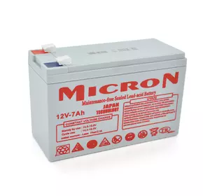Акумуляторна батарея Micron MCN-12/7 12 V 7Ah ( 150 x 65 x 95 (100) ) Gray Q10