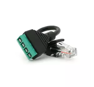 Роз'єм для підключення RJ-45(M) (4 контакти) з клемами під кабель Q100 Роз'єм для підключення RJ-45(M) (4 контакти) з клемами під кабель Q100