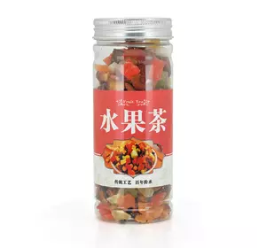 Китайський квітково-фруктовий чай (персик, ананас, виноград, яблуко), 180g (Скляна капсула), ціна за капсулу, Q1