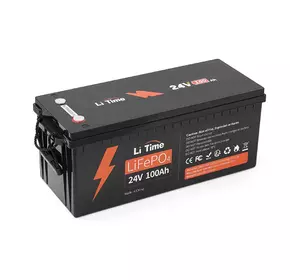 Акумуляторна батарея Li-TIME LiFePO4  25.6V 100Ач 2560Wh (100/100A)  532*207*215мм Акумуляторна батарея Li-TIME LiFePO4  25.6V 100Ач 2560Wh (100/100A)  532*207*215мм
