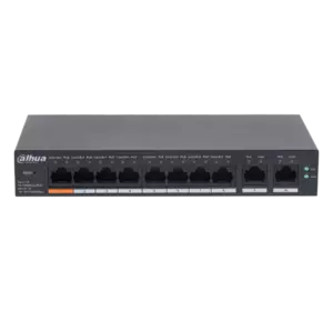 8-портовий керований PoE комутатор DH-CS4010-8ET-60 з 8 портами POE 100Мбіт + 2 порти UP-Link 1000Мбіт, 60Вт, 130×90×26 мм 8-портовий керований PoE комутатор DH-CS4010-8ET-60 з 8 портами POE 100Мбіт + 2 порти UP-Link 1000Мбіт, 60Вт, 130×90×26 мм