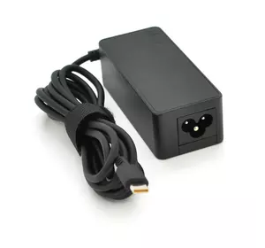 Блок живлення MERLION для ноутбука LENOVO 45W штекер Type-C, довжина 0,9м + кабель живлення Блок живлення MERLION для ноутбука LENOVO 45W штекер Type-C, довжина 0,9м + кабель живлення