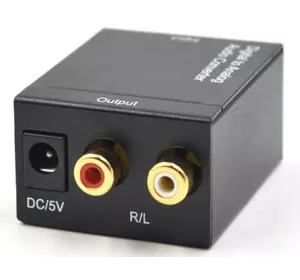 Активний конвертер з цифрового (SPDIF) в аналоговий (RCA) сигнал (без оптичного кабеля) Активний конвертер з цифрового (SPDIF) в аналоговий (RCA) сигнал (без оптичного кабеля)