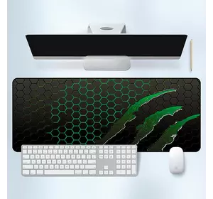 Килимок 300*800 тканинний Honeycomb з боковою прошивкою, товщина 2 мм, колір Black/Green, Пакет Килимок 300*800 тканинний Honeycomb з боковою прошивкою, товщина 2 мм, колір Black/Green, Пакет
