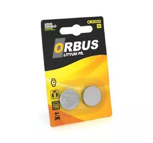 Батарейка літієва Orbus CR2032, 2 шт у блістері, ціна за блістер Батарейка літієва Orbus CR2032, 2 шт у блістері, ціна за блістер