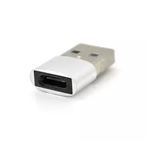 Перехідник HOCO USB2.0(M) => Type-C(F), Silver, Пакет Перехідник HOCO USB2.0(M) => Type-C(F), Silver, Пакет