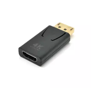 Перехідник VEGGIEG DH-4 Display Port (тато) на HDMI (мама) підтримка 4K *2K, Black, Пакет Перехідник VEGGIEG DH-4 Display Port (тато) на HDMI (мама) підтримка 4K *2K, Black, Пакет