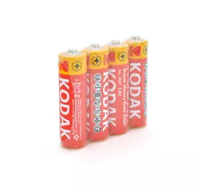 Батарейка сольова KODAK Super Heavy Duty R6, АА, 4шт в shriink, ціна за shrink Батарейка сольова KODAK Super Heavy Duty R6, АА, 4шт в shriink, ціна за shrink