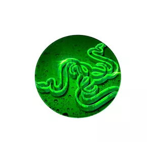 Килимок 200*200 мм тканинний RAZER 5 з боковою прошивкою (круглий), товщина 2 мм, колір Green, Пакет Килимок 200*200 мм тканинний RAZER 5 з боковою прошивкою (круглий), товщина 2 мм, колір Green, Пакет