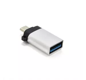 Перехідник VEGGIEG TC-113 USB3.0(AF) OTG => microUSB(M), Silver, Пакет Перехідник VEGGIEG TC-113 USB3.0(AF) OTG => microUSB(M), Silver, Пакет