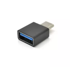 Перехідник USB3.0(AF) OTG => Type-C(M), Black/White, OEM