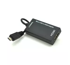 Конвертер MicroUSB (тато) на HDMI(мама) MHL, Black, Пакет Конвертер MicroUSB (тато) на HDMI(мама) MHL, Black, Пакет