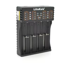 ЗУ універсальне Liitokala lii-402, 4 канали, LCD дисплей, підтримує Li-ion, Ni-MH та Ni-Cd AA (R6), ААA (R03), AAAA, С (R14) ЗУ універсальне Liitokala lii-402, 4 канали, LCD дисплей, підтримує Li-ion, Ni-MH та Ni-Cd AA (R6), ААA (R03), AAAA, С (R14)