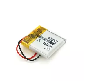 Літій-полімерний акумулятор 4*20*20mm (Li-ion 3.7В 160мА·ч) Літій-полімерний акумулятор 4*20*20mm (Li-ion 3.7В 160мА·ч)