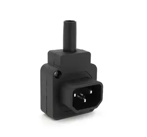 Триконтактний роз'єм IEC320 C14 (кутовий 90°) тато, 250V, 10A, під пайку Q50/500 Триконтактний роз'єм IEC320 C14 (кутовий 90°) тато, 250V, 10A, під пайку Q50/500
