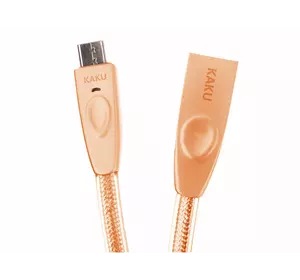 Кабель iKAKU Speeded series for mirco, Gold, довжина 1м, 2.4A, BOX Кабель iKAKU Speeded series for mirco, Gold, довжина 1м, 2.4A, BOX