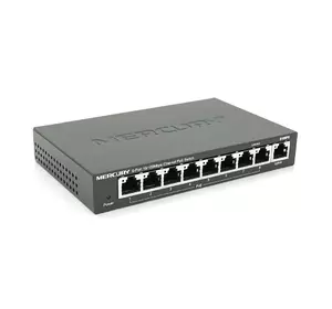 Комутатор POE 48V Mercury S109PS 8 портів POE + 1 порт Ethernet (Uplink) 10/100 Мбіт / сек, БП в комплекті, BOX Q200 (258 * 196 * 66) 0,72 кг (158 * 99 * 25) Комутатор POE 48V Mercury S109PS 8 портів POE + 1 порт Ethernet (Uplink) 10/100 Мбіт / сек, БП в комплекті, BOX Q200 (258 * 196 * 66) 0,72 кг (158 * 99 * 25)
