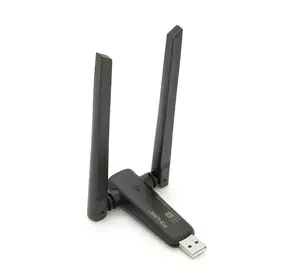 Бездротовий мережний адаптер Wi-Fi-USB LV-UAC23D, RTL8811CU, з подвійною антеною, 802.11 a/с, 600Mbps, Box Бездротовий мережний адаптер Wi-Fi-USB LV-UAC23D, RTL8811CU, з подвійною антеною, 802.11 a/с, 600Mbps, Box