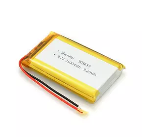 Літій-полімерний акумулятор 9*36*59mm (Li-ion 3.7В 2500мА·год) Літій-полімерний акумулятор 9*36*59mm (Li-ion 3.7В 2500мА·год)
