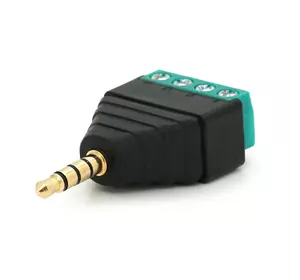 Роз'єм для підключення  miniJack 2.5 Stereo (4 контакти) із клемами під кабель Q100 Роз'єм для підключення  miniJack 2.5 Stereo (4 контакти) із клемами під кабель Q100