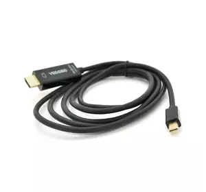Кабель VEGGIEG MH-1.5 MiniDisplay Port (тато) на HDMI (тато), 1,5m, підтримує 1920 * 1080, Black, Пакет Кабель VEGGIEG MH-1.5 MiniDisplay Port (тато) на HDMI (тато), 1,5m, підтримує 1920 * 1080, Black, Пакет