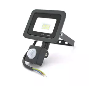 Прожектор LED з датчиком руху Ritar ZB-PGGY-10W, 10W, SMD2835, IP65, 800Lm, 6500K (100%), Ra>70, 104*91.5*40mm, Black Прожектор LED з датчиком руху Ritar ZB-PGGY-10W, 10W, SMD2835, IP65, 800Lm, 6500K (100%), Ra>70, 104*91.5*40mm, Black