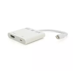 Конвертер Lighting (тато) на HDMI (тато) 10см, Silver, 4K / 2K, BOX Конвертер Lighting (тато) на HDMI (тато) 10см, Silver, 4K / 2K, BOX