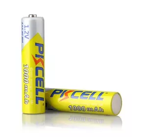 Акумулятор PKCELL 1.2V AAA 1000mAh NiMH Rechargeable Battery, 2 штуки в блістері ціна за блістер, Q12