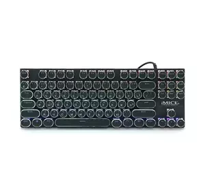 Клавіатура iMICE GK800 USB Wired (TYPE-C), довжина кабелю 100см, (Eng/Укр/Рус), White/Black, 87к Клавіатура iMICE GK800 USB Wired (TYPE-C), довжина кабелю 100см, (Eng/Укр/Рус), White/Black, 87к