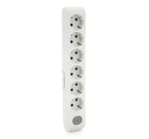 Колодка VIKO Multi-Let 6 гнізда, із заземленням, з вимикачем, біла Колодка VIKO Multi-Let 6 гнізда, із заземленням, з вимикачем, біла
