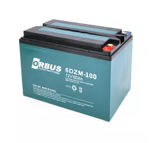 Акумуляторна батарея ORBUS 6-DZM-100 12V 100 Ah  (215 x 140 x 165) 16,5kg Q1/48