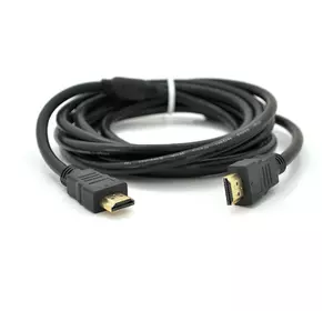 Кабель Ritar PL-HD94 HDMI-HDMI Ultra HD 1080P, 1.0m, v1,4, OD-7.3mm, з фільтром, круглий Black, коннектор Gold, Пакет, Q200 Кабель Ritar PL-HD94 HDMI-HDMI Ultra HD 1080P, 1.0m, v1,4, OD-7.3mm, з фільтром, круглий Black, коннектор Gold, Пакет, Q200