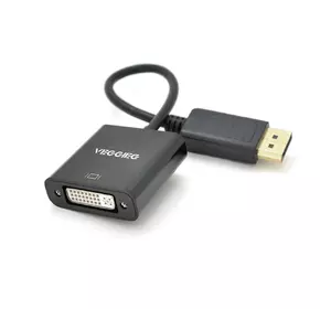 Конвертер VEGGIEG DD-B Display Port (тато) на DVI24 + 5 (мама) 25cm, Black, Пакет Конвертер VEGGIEG DD-B Display Port (тато) на DVI24 + 5 (мама) 25cm, Black, Пакет