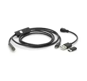 2 в 1 MicroUSB/PC HD ендоскоп, міні камера 7.0 мм, м'який провод, 1,5м 2 в 1 MicroUSB/PC HD ендоскоп, міні камера 7.0 мм, м'який провод, 1,5м