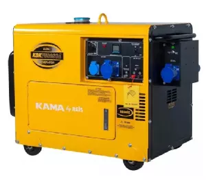 Генератор дизельний KDK7500SCA, 1-фазний 230V, 50Hz, 6.9kVA/5.5kW, бак 14,5 л, витрата 1,65 л/год, пуск: стартер, 850x550x720 мм, 160 кг Генератор дизельний KDK7500SCA, 1-фазний 230V, 50Hz, 6.9kVA/5.5kW, бак 14,5 л, витрата 1,65 л/год, пуск: стартер, 850x550x720 мм, 160 кг