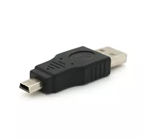 Перехідник USB1.1(F) => miniUSB(M), Black, Пакет