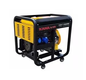 Генератор дизельний KDK11500SE, 1-фазний 230V, 50Hz, 11kVA/8.8kW, бак 12,5 л, витрата 2,4 л/год, пуск: стартер, 770x575x685 мм, 158 кг Генератор дизельний KDK11500SE, 1-фазний 230V, 50Hz, 11kVA/8.8kW, бак 12,5 л, витрата 2,4 л/год, пуск: стартер, 770x575x685 мм, 158 кг