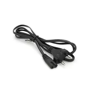 Кабель живлення 1.5m, 0.5mm, PC-184/2 CEE7 / 16-C7 2 pin (для побутової техніки), Black, OEM Q650 Кабель живлення 1.5m, 0.5mm, PC-184/2 CEE7 / 16-C7 2 pin (для побутової техніки), Black, OEM Q650