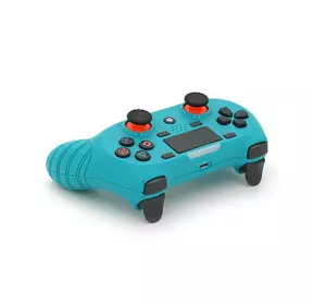 Геймпад Brazzers S8-P бездротовий для PS4 Wireless DOUBLE-motor vibration 4, роз'єм для навушників, LED light bar, Cyan, 3.7V, 600mAh, Blister-box Геймпад Brazzers S8-P бездротовий для PS4 Wireless DOUBLE-motor vibration 4, роз'єм для навушників, LED light bar, Cyan, 3.7V, 600mAh, Blister-box