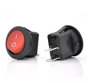 Перемикач ON-OFF QY611-101, 250VAC/3A, 2 контакти, Red, Q200 Перемикач ON-OFF QY611-101, 250VAC/3A, 2 контакти, Red, Q200