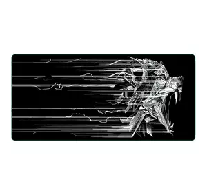 Килимок 300*700 тканинний Ghost Wolf з боковою прошивкою, товщина 2 мм, Black, Пакет Килимок 300*700 тканинний Ghost Wolf з боковою прошивкою, товщина 2 мм, Black, Пакет
