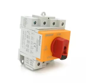 Поворотний вимикач з фіксатором, YRO YRDS1DB/N32/4, під DIN рейку, 1000V, 32A, 4P, Grey/Orange Поворотний вимикач з фіксатором, YRO YRDS1DB/N32/4, під DIN рейку, 1000V, 32A, 4P, Grey/Orange
