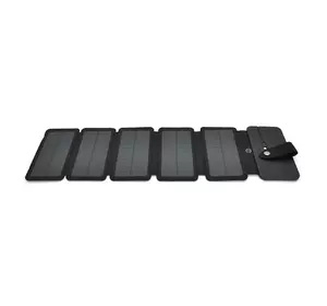 Solar panel 5 Foldings, built-in microUSB cable, Output: 5 /1,2 А(USB), plastic, Black, Corton box Solar panel 5 Foldings, built-in microUSB cable, Output: 5 /1,2 А(USB), plastic, Black, Corton box