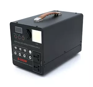 Портативний PowerBank S-500W, LiFePo4 40000mAh, 220V/30A, 2*AC/220V+4*DC/12V+6*USB/5V, LED, Q2