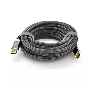Кабель VEGGIEG HX-5 HDMI-HDMI 2K * 4K, 5m, v2,0, OD-7.0mm, круглий, обплетення, Black, коннектор Black-Gold, Пакет Кабель VEGGIEG HX-5 HDMI-HDMI 2K * 4K, 5m, v2,0, OD-7.0mm, круглий, обплетення, Black, коннектор Black-Gold, Пакет