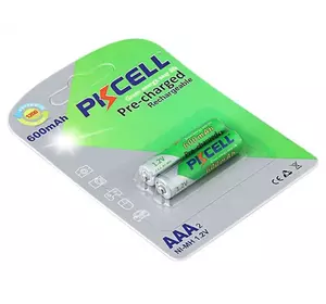Акумулятор PKCELL 1.2V AAA 600mAh NiMH Already Charged, 2 штуки в блістері ціна за блістер, Q12