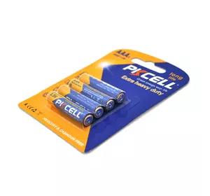Батарейка сольова PKCELL 1.5V AAA / R03, 4 штуки в блістері ціна за блістер, Q12/144